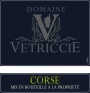 Domaine Vetriccie Corsica Corse Blanc 2014 Front Label