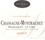 Domaine Vincent & Sophie Morey Chassagne-Montrachet Morgeot Premier Cru 2007 Front Label