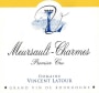 Domaine Vincent Latour Meursault-Charmes Premier Cru 2013 Front Label