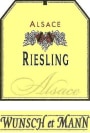 Domaine Wunsch et Mann Alsace Cuvee du Roi Clovis Riesling 2011 Front Label