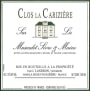 Jo Landron Muscadet Sevre et Maine Sur Lie Clos La Cariziere 2013 Front Label
