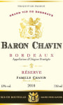 Domaines Pierre Chavin Bordeaux Reserve 2010 Front Label