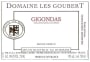 Domaine Les Goubert Gigondas 2012 Front Label