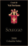 Apolloni Vineyards Conti di Val Seriana Soleggio 2008 Front Label
