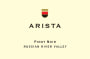 Arista Winery Russian River Valley Pinot Noir 2014 Front Label