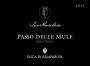 Duca Di Salaparuta Sicilia Suor Marchesa Passo delle Mule Rosso 2012 Front Label