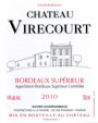 Ducourt Bordeaux Chateau de Virecourt Superieur 2010 Front Label