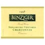 Benziger Sangiacomo Vineyard Chardonnay 1998 Front Label
