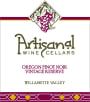 Artisinal Wine Cellars Vintage Reserve Pinot Noir 2012 Front Label