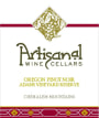 Artisinal Wine Cellars Adams Vineyard Reserve Pinot Noir 2010 Front Label