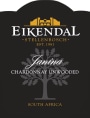 Eikendal Janina Unoaked Chardonnay 2013 Front Label
