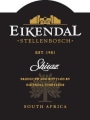 Eikendal Shiraz 2004 Front Label