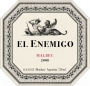El Enemigo El Enemigo Malbec 2008 Front Label