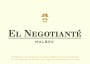 El Negotiante Malbec 2014 Front Label