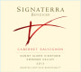 Benziger Signaterra Sunny Slope Vineyard Cabernet Sauvignon  2013 Front Label