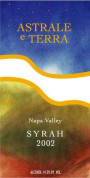 Astrale e Terra Syrah 2002 Front Label