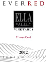 Ella Valley Ever Red 2012 Front Label