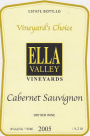 Ella Valley VC Vineyards Choice Cabernet Sauvignon 2005 Front Label