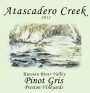 Atascadero Creek Winery Preston Vineyard Pinot Gris 2012 Front Label