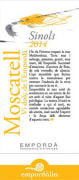 Empordalia Sinols Moscatell 2014 Front Label