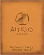 Atticus Wines Select Pinot Noir 2008 Front Label