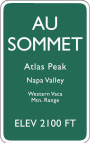 Au Sommet Winery Cabernet Sauvignon 2009 Front Label