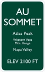 Au Sommet Winery Cabernet Sauvignon 2012 Front Label