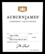 AuburnJames Winery Bella Vista Vineyard-Block 14 Cabernet Sauvignon 2009 Front Label