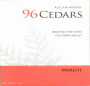 Auclair Winery 96 Cedars Merlot 2013 Front Label