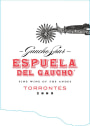 Espuela del Gaucho Torrontes 2009 Front Label