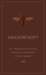 Meadowcroft Estate Grown Cabernet Sauvignon 2005 Front Label