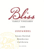 Bliss Zinfandel 2009 Front Label