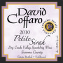 David Coffaro Estate Vineyard Petite Sirah 2010 Front Label