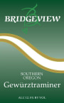 Bridgeview Gewurztraminer 2012 Front Label