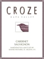 Croze Cabernet Sauvignon 2001  Front Label