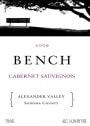 Brack Mountain Wine Company Bench Cabernet Sauvignon 2009 Front Label