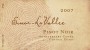 Sinor-LaVallee Anniversary Cuvee Pinot Noir 2007  Front Label