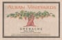 Alban Grenache 2013 Front Label