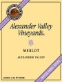 Alexander Valley Vineyards Merlot 2007 Front Label