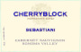 Sebastiani Cherryblock Cabernet Sauvignon 2009  Front Label