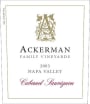 Ackerman Family Vineyards Cabernet Sauvignon 2003 Front Label