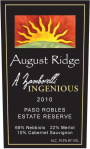August Ridge Ingenious 2010 Front Label