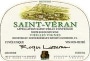 Roger Lassarat Saint Veran Le Cras Vieilles Vignes Cuvee Unique 1999 Front Label