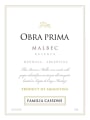Familia Cassone Obra Prima Reserva Malbec 2011 Front Label