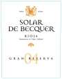 Familia Escudero Solar de Becquer Gran Reserva 2004 Front Label