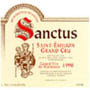 Sanctus St. Emilion Grand Cru 1998 Front Label