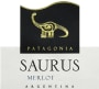 Familia Schroeder Saurus Merlot 2013 Front Label