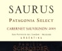 Familia Schroeder Saurus Cabernet Sauvignon 2005 Front Label