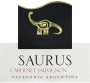Familia Schroeder Saurus Cabernet Sauvignon 2015 Front Label