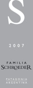 Familia Schroeder S Malbec 2007 Front Label